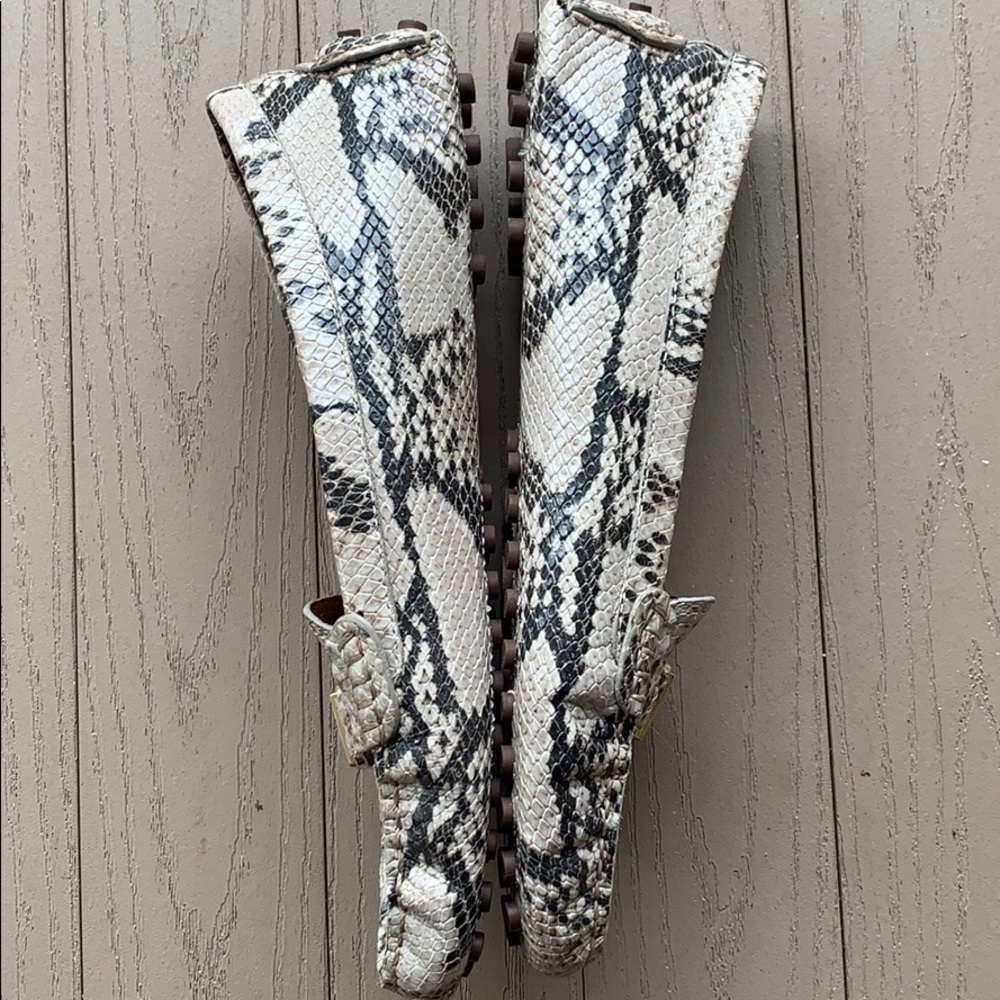 Tory Burch Snakeskin Loafers - Picture 7 of 8